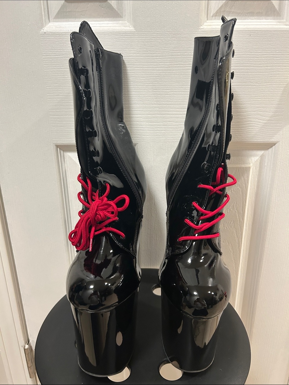 Pleaser Platform Ankle Boots Size 12 - Picture 3 of 10